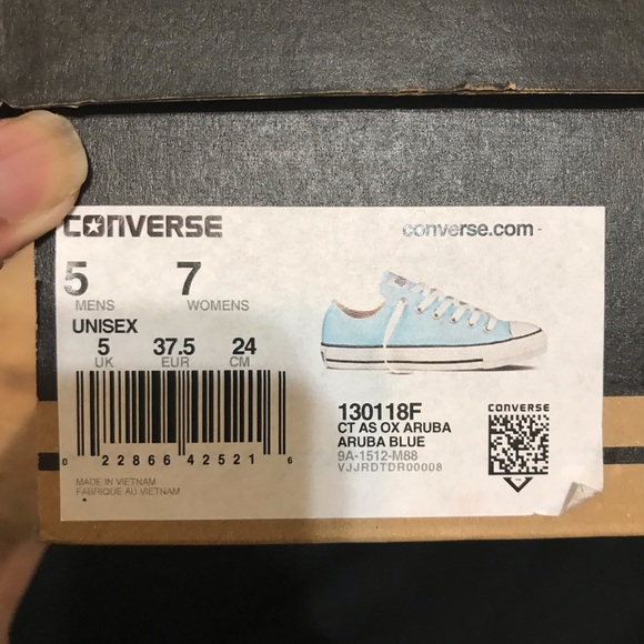 Baby Blue Converse (WMN) - Picture 5 of 5